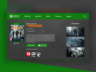 Xbox App Purchase Page (DailyUI #03) 03 app dailyui page purchase xbox