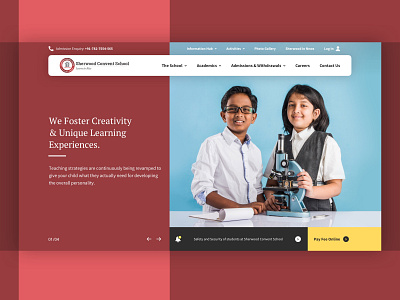 Sherwood Convent School web design