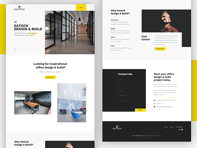 Interior office design studio - landing page