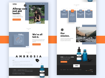 Open Laboratories - Allergy Care website redesign