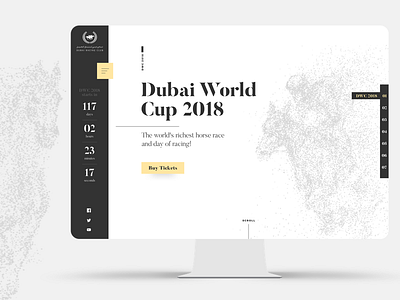 Dubai Racing Club homepage concept