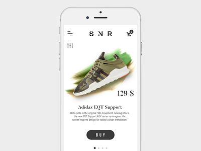 Slider animation mobile app slider slider animation sneakers