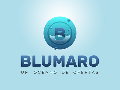 Logo Design - Blumaro aquarium blue blumaro bubbles green logo logo design sea underwater