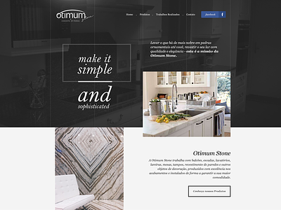 Otimum Stone - Web Design asymmetry contrast dark otimum webdesign