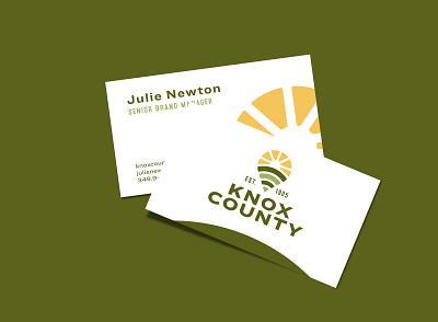 Knox County Brand Refresh business card knox knox county logo ohio