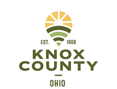 Knox County, Ohio logo refresh illustration knox county logo ohio pin pindrop you are here