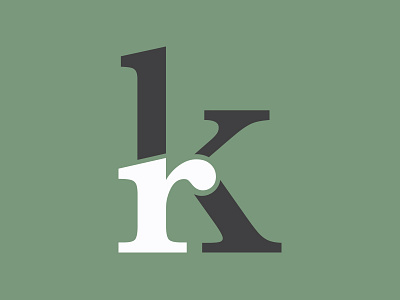 Updated Personal Logo branding identity identity branding k k logo kr logo minimal monogram personal identity portfolio r
