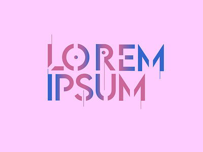 LOREM IPSUM BRAND CONCEPT 3d animation branding design graphic design illustration logo vector