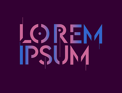 LOREM IPSUM BRAND CONCEPT 2 3d animation branding graphic design illustration logo