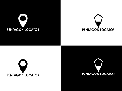 Pentagon Locator Logo design graphic design illustration logo pentagon locator logo vector