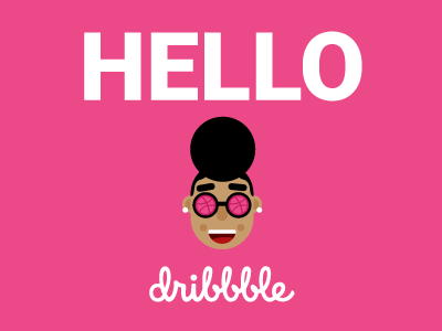 HELLO DRIBBBLE debut first official shot hello