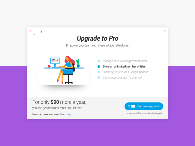 Upgrade to pro. Pop up менеджер UI. Pro upgrade. Приложение доступно в popup. Попап UI 3d.