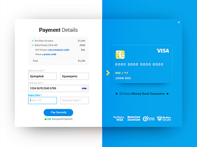 Revamped payment form