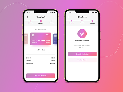 Credit Card Checkout Form app application form mobile phone ui uidailychallenge uidesign ux uxdesign