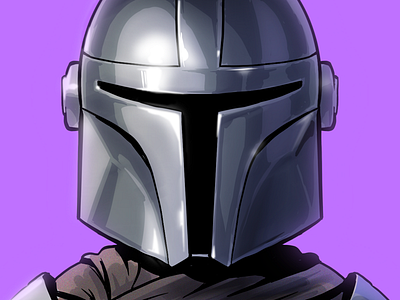 This is the Way caricature commissioned fan art mandalorian star wars