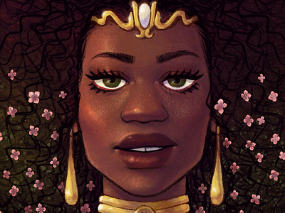Sister Goddess Portrait black artists illustration melanin portrait