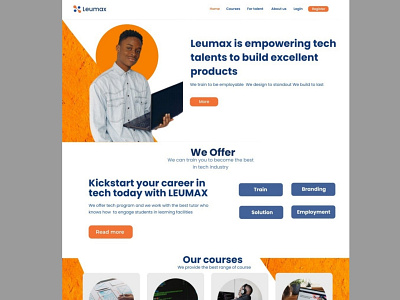Leumax figma graphic design logo ui uiux uiuxdesign webdesign webflow website