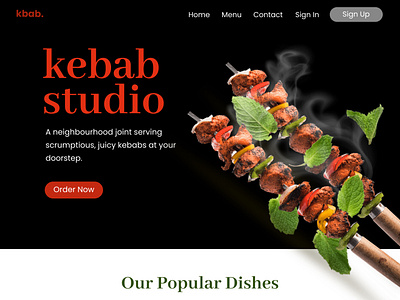 kebab studio! Landing page