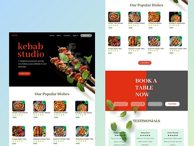 kebab studio landing page app branding design figma graphic design illustration logo ui uiux vector