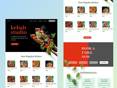 kebab studio landing page