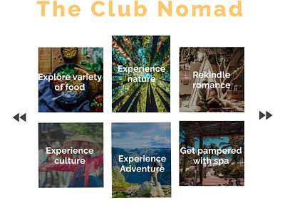 Travel website : Club Nomad app branding design figma graphic design illustration logo ui uiux vector
