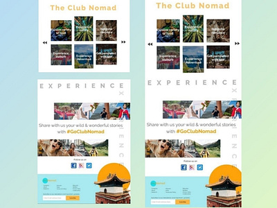 Travel website Club Nomad