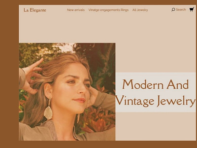 'La Elegante' designed this jewelry website branding design figma graphic design illustration logo ui uiux ux vector