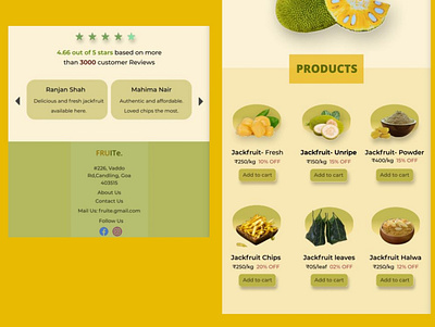 Online fruit store website branding design figma graphic design illustration logo ui uiux ux vector