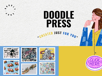 Doodle Press is a doodle art website.