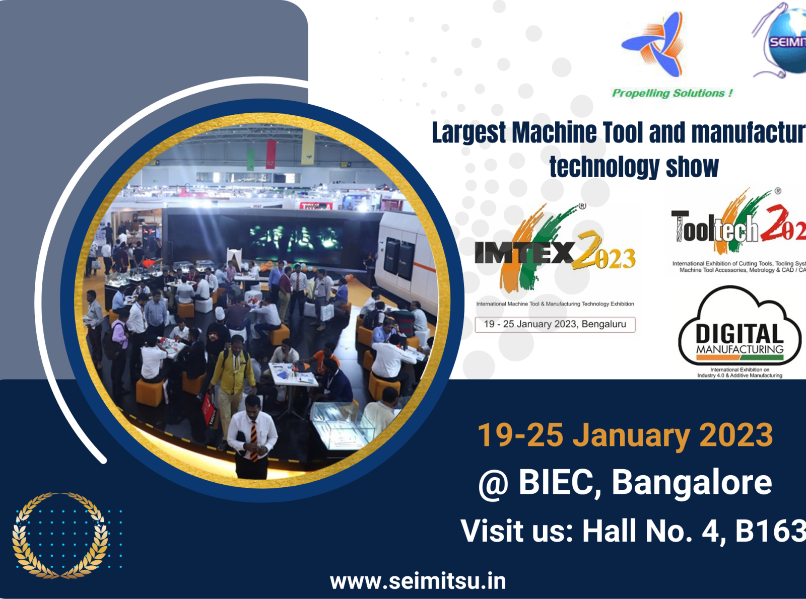 IMTEX 2023 Largest Machine Tool Exhibition at BIEC, Bangalore by