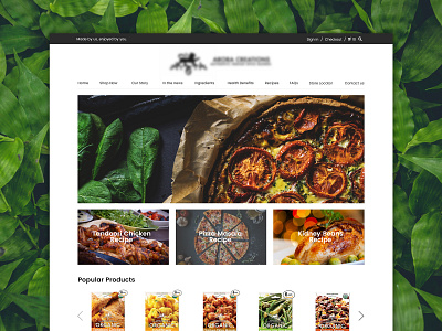 Organic Spice Blends Website artdirection interface webdesign website