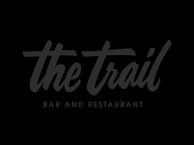 The Trail Bar and Resto artdirection brand and identity logo vector