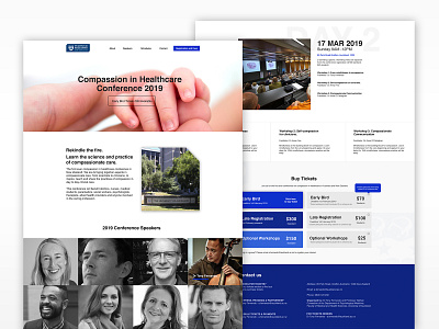 Faculty of Health Medical Science Event design interface web design webdesign website