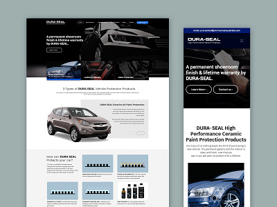 DURA-SEAL Website graphic design interface photoshop sketch ui web design website