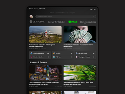 News Subscription Concept concept concept app interface interface design madeinsketch photoshop sketch ui