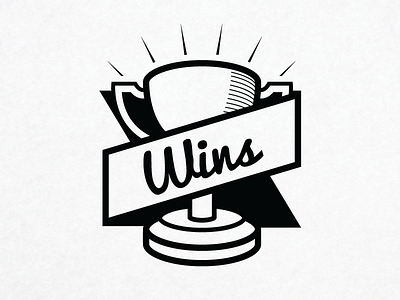 Wins Logo banner logo trophy win wins
