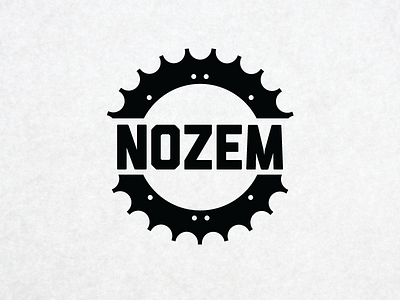 Nozem Mopeds Logo gear logo moped sprocket