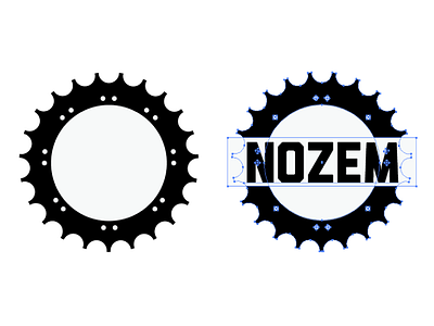 Nozem Rebound gear logo moped sprocket