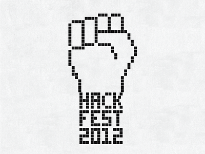 Hackfestlogo 8 bit eight bit fist hack logo