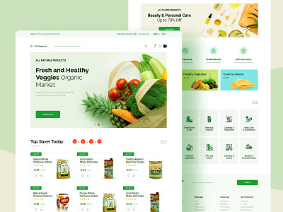 Grocery Shopping  Website UI