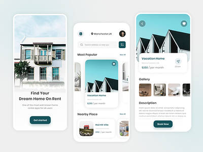 Accommodation Booking App UI Design