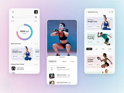 Fitness App UI Design calories exercise exercises fit fitness fitness app fitness app design fitness mobile app fitness workout gym gym app gym app design mobile mobile app mobile app design mobile app development mobile app ui mobile design training workout