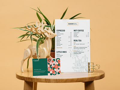 Barrow Coffee Roasters Menu branding identity design illustraion menu card typogaphy