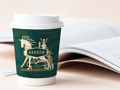 Barrow Coffee Roasters Cup Design art direction branding coffee cup identity design illustraion