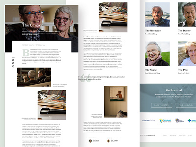 People of Dementia Editorial article editorial design ux design web