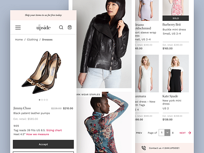 The Upside UX Design ecommerce design responsive website design ux design web