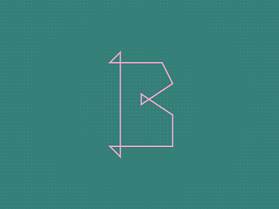 B For Brendan b letters monogram radius typography