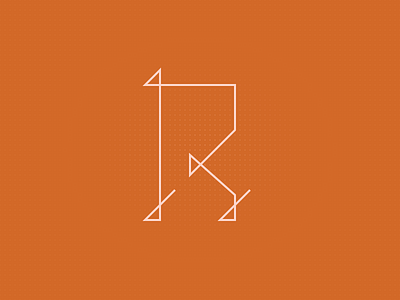 R For Ryan letters monogram r radius typography