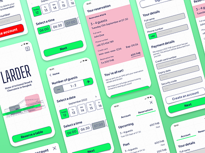 Larder - Mobile App Mockups