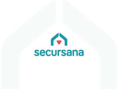 Secursana Insurance company healthcare logo medical minimal secursana
